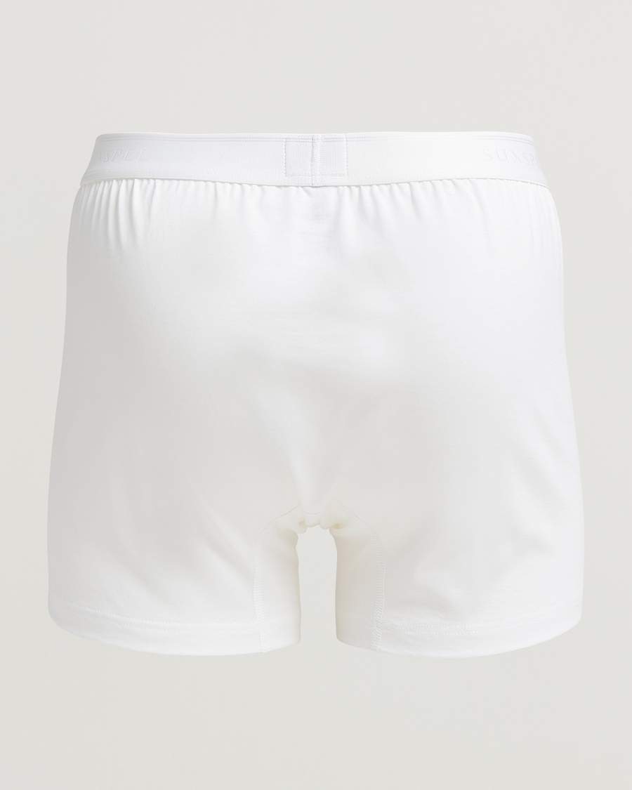 Heren | Ondergoed | Sunspel | Superfine Two Button Cotton White