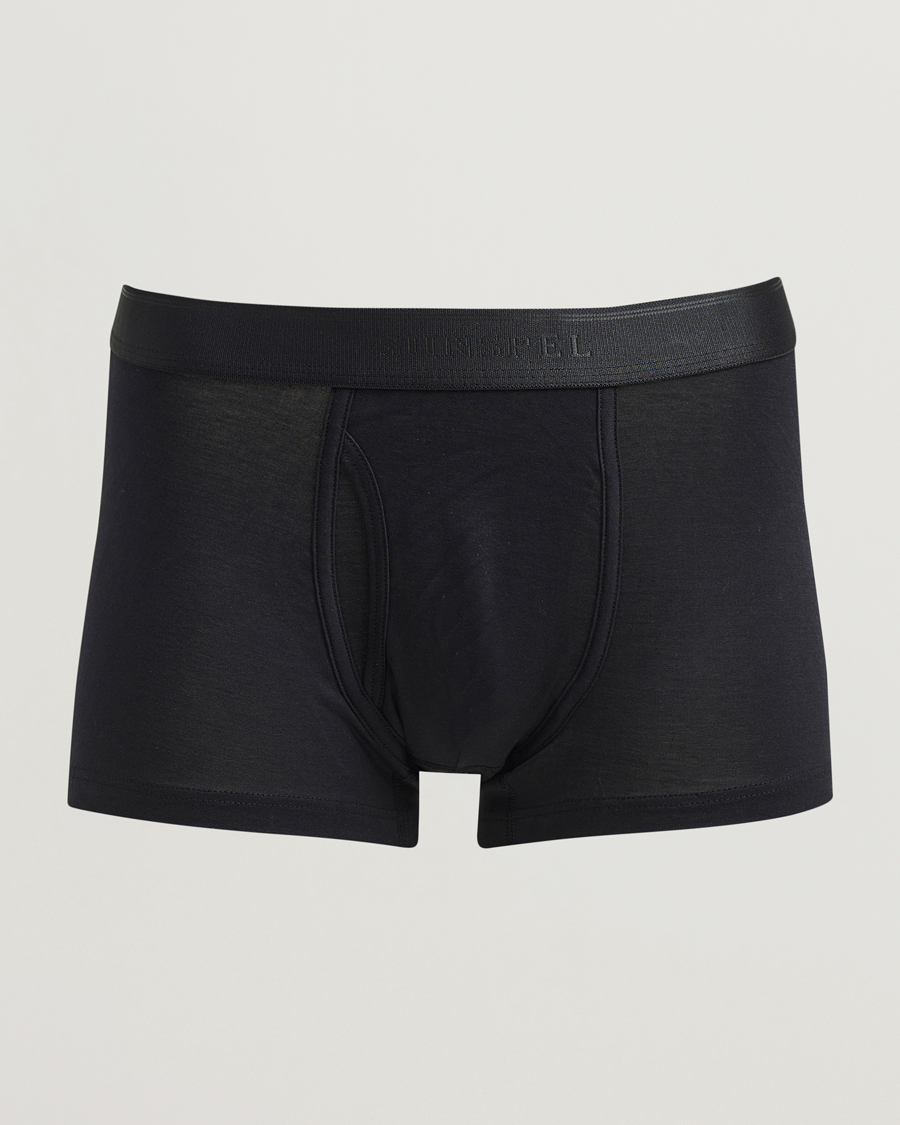 Heren | Ondergoed | Sunspel | Superfine Cotton Trunk Black