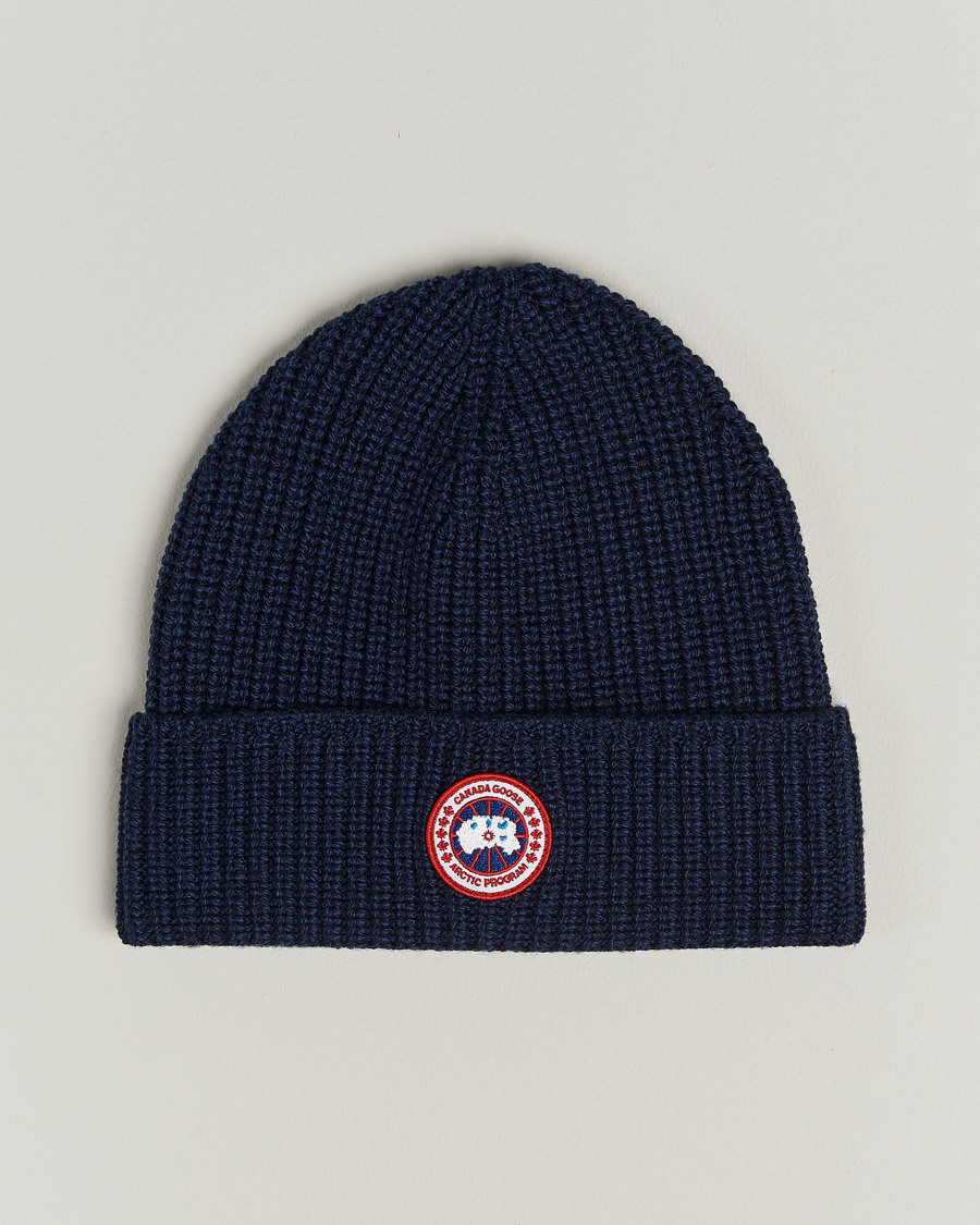 Heren | Mutsen | Canada Goose | Rib Toque Navy Heather