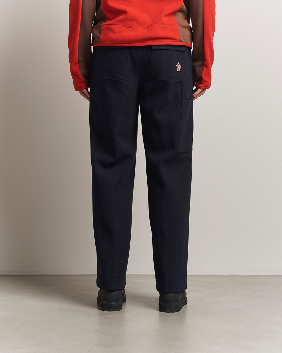 Heren | Broeken | Moncler Grenoble | Brushed Cotton Drawstring Pants Navy