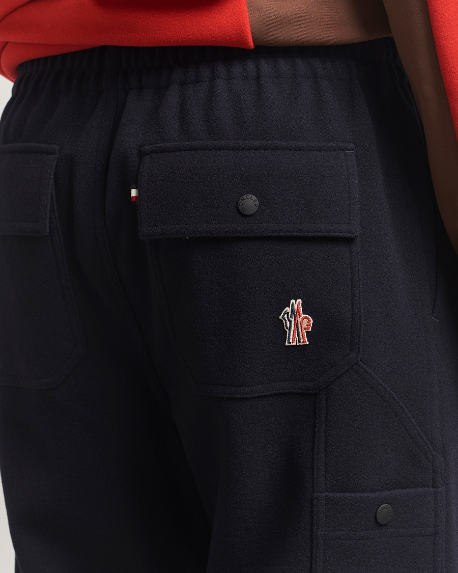 Heren | Broeken | Moncler Grenoble | Brushed Cotton Drawstring Pants Navy