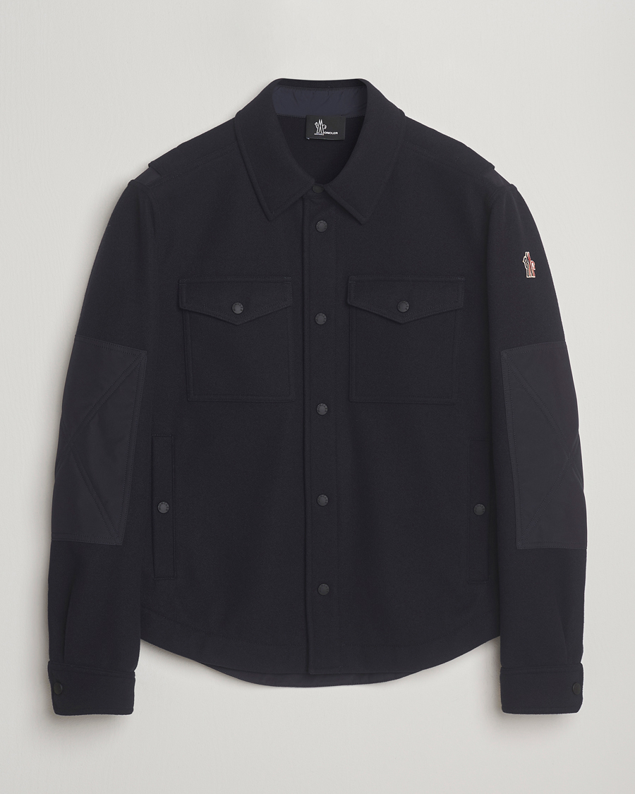 Heren | Jassen | Moncler Grenoble | Brushed Cotton Overshirt Navy
