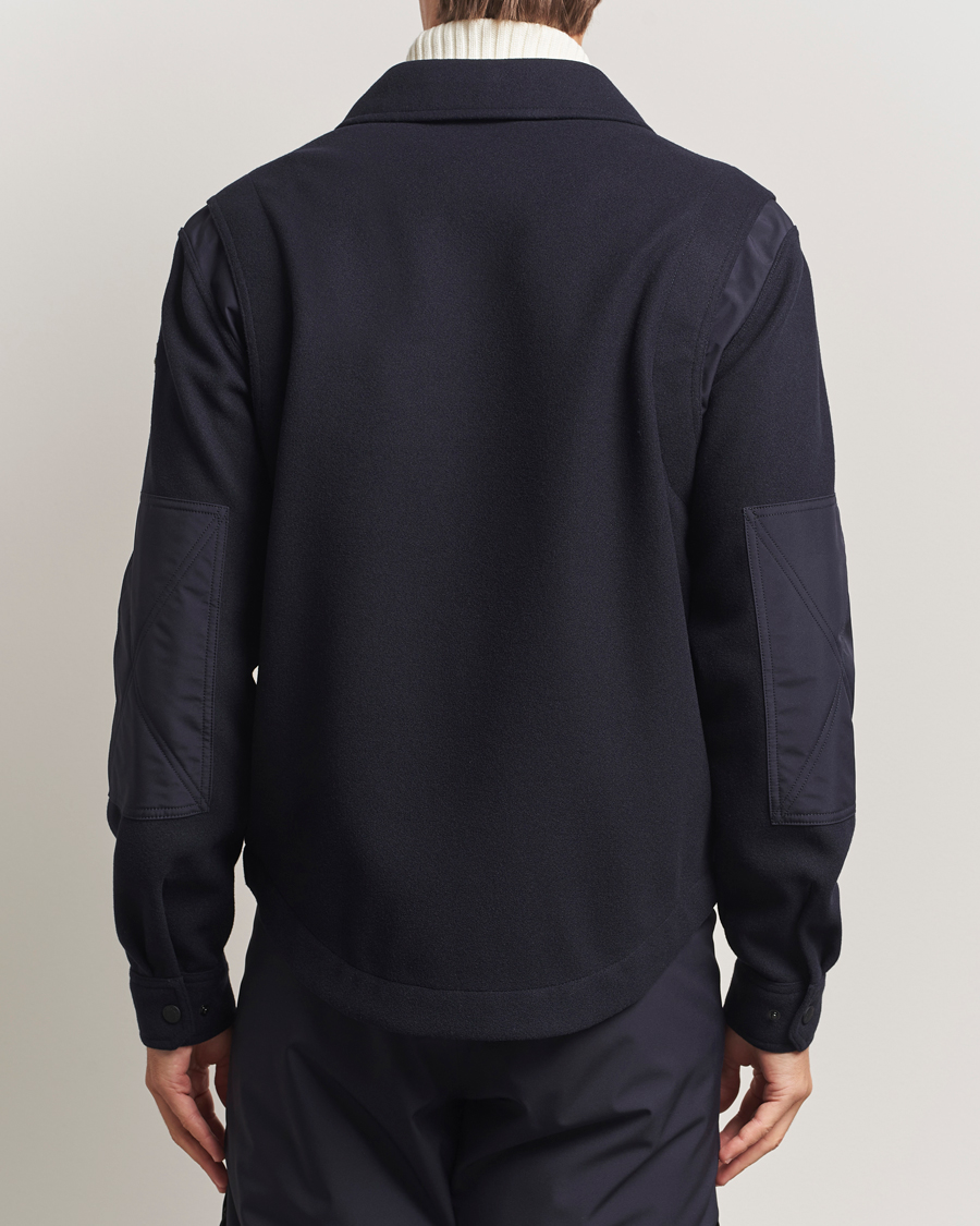 Heren | Jassen | Moncler Grenoble | Brushed Cotton Overshirt Navy