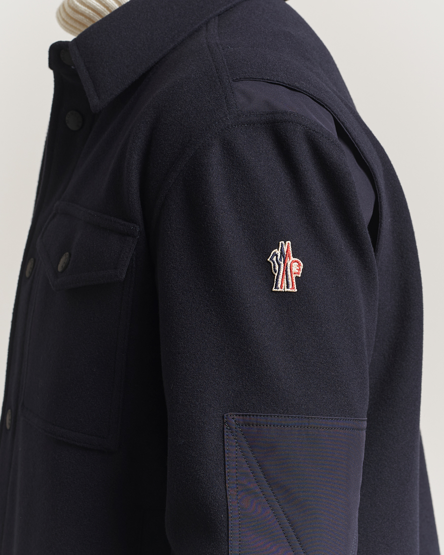 Heren | Jassen | Moncler Grenoble | Brushed Cotton Overshirt Navy