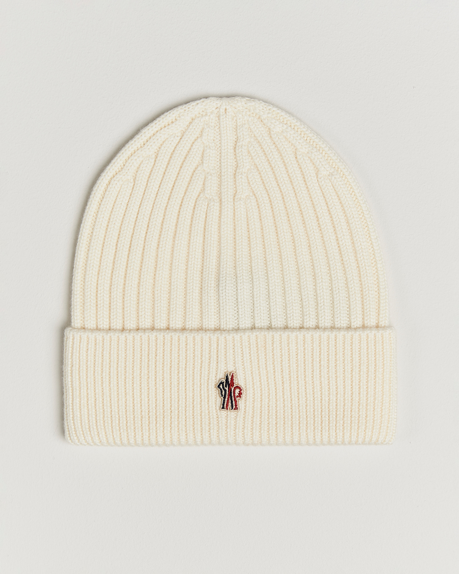 Heren | Mutsen | Moncler Grenoble | Rib Wool Beanie Off White