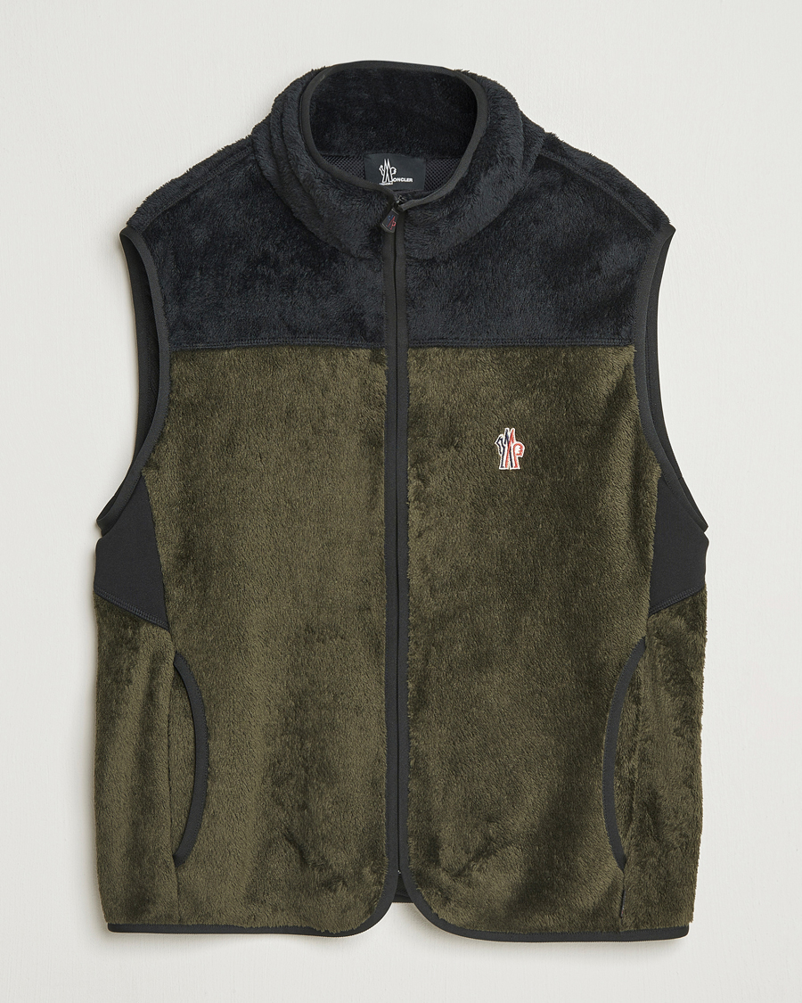 Heren | Gilets | Moncler Grenoble | Insulated Fleece Vest Forest Green