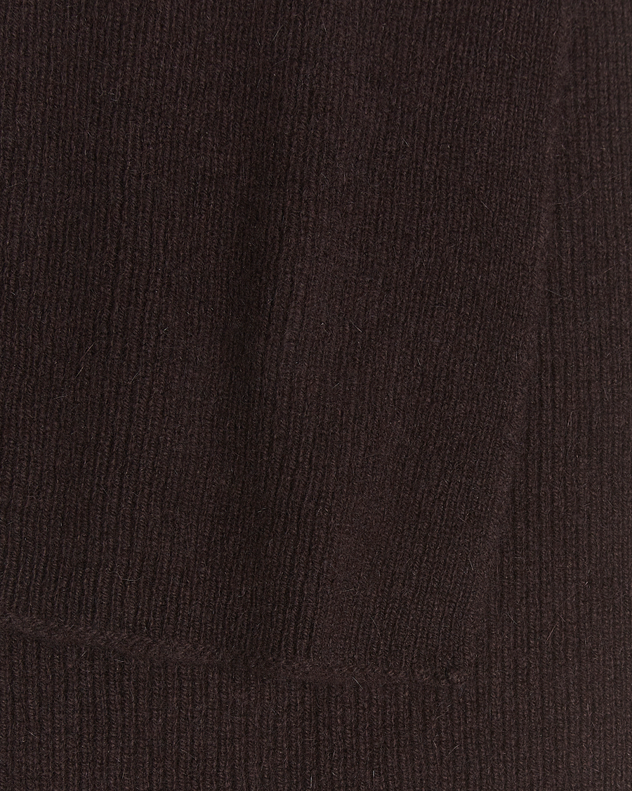 Heren | Sjaals | Le Bonnet | Lambswool/Caregora Scarf Espresso