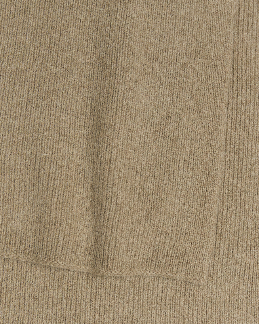 Heren | Sjaals | Le Bonnet | Lambswool/Caregora Scarf Clay