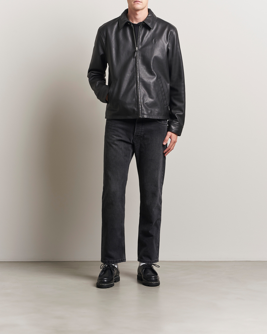 Heren | Jassen | Polo Ralph Lauren | Maxwell Windbreaker Leather Jacket Polo Black