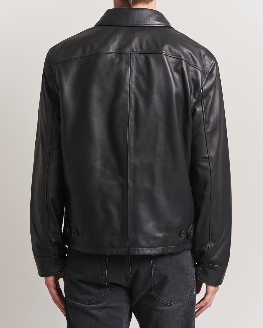 Heren | Jassen | Polo Ralph Lauren | Maxwell Windbreaker Leather Jacket Polo Black