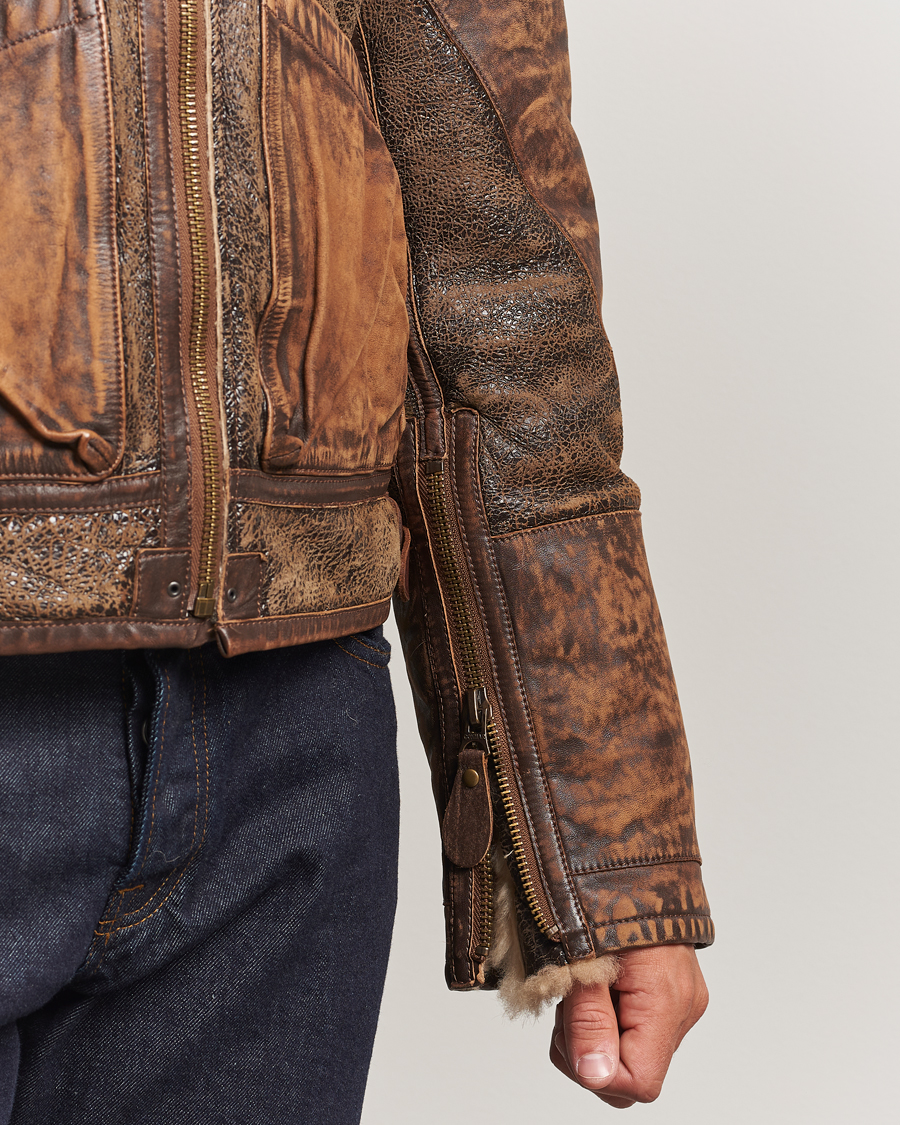 Heren | Jassen | Polo Ralph Lauren | Sherling Lined Bomber Jacket Brown Earth