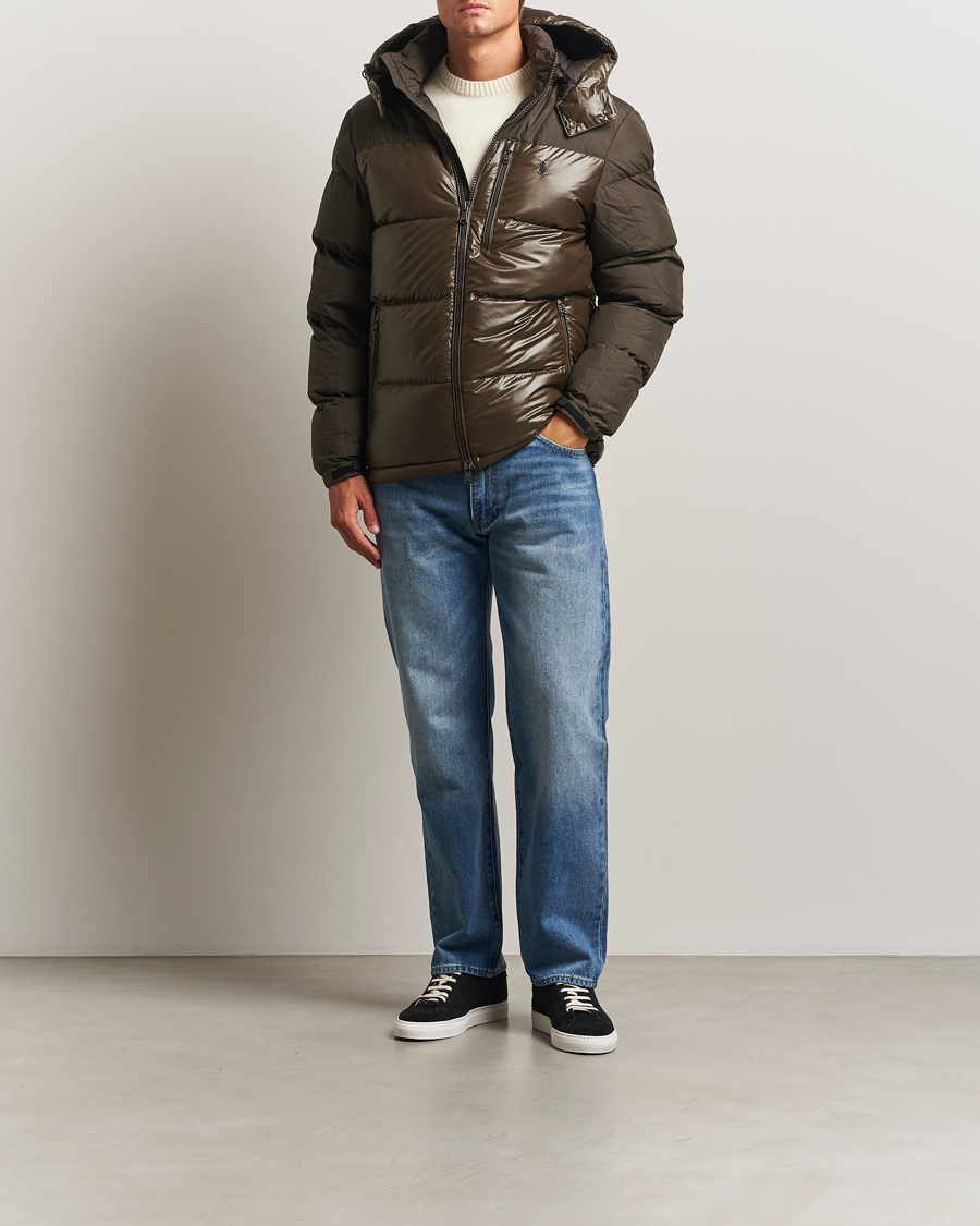Heren | Jassen | Polo Ralph Lauren | Gorham Mixed Glossy Down Jacket Antique Brown