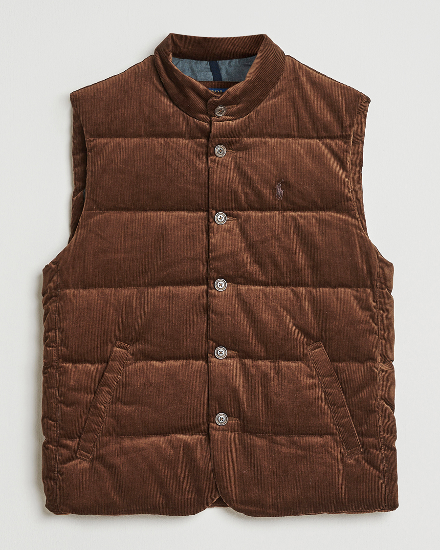 Heren | Gilets | Polo Ralph Lauren | Quilted Corduroy Vest Pale Russet