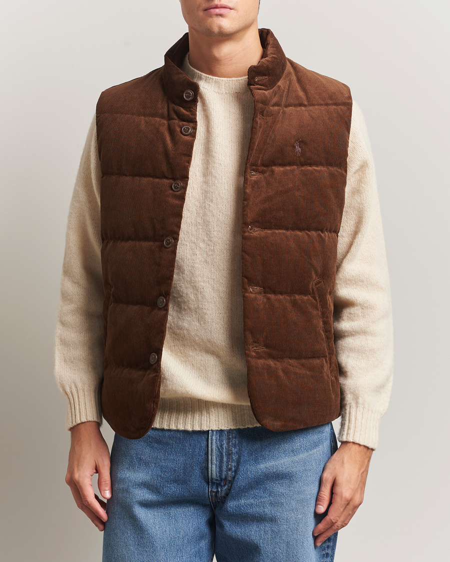Heren | Gilets | Polo Ralph Lauren | Quilted Corduroy Vest Pale Russet
