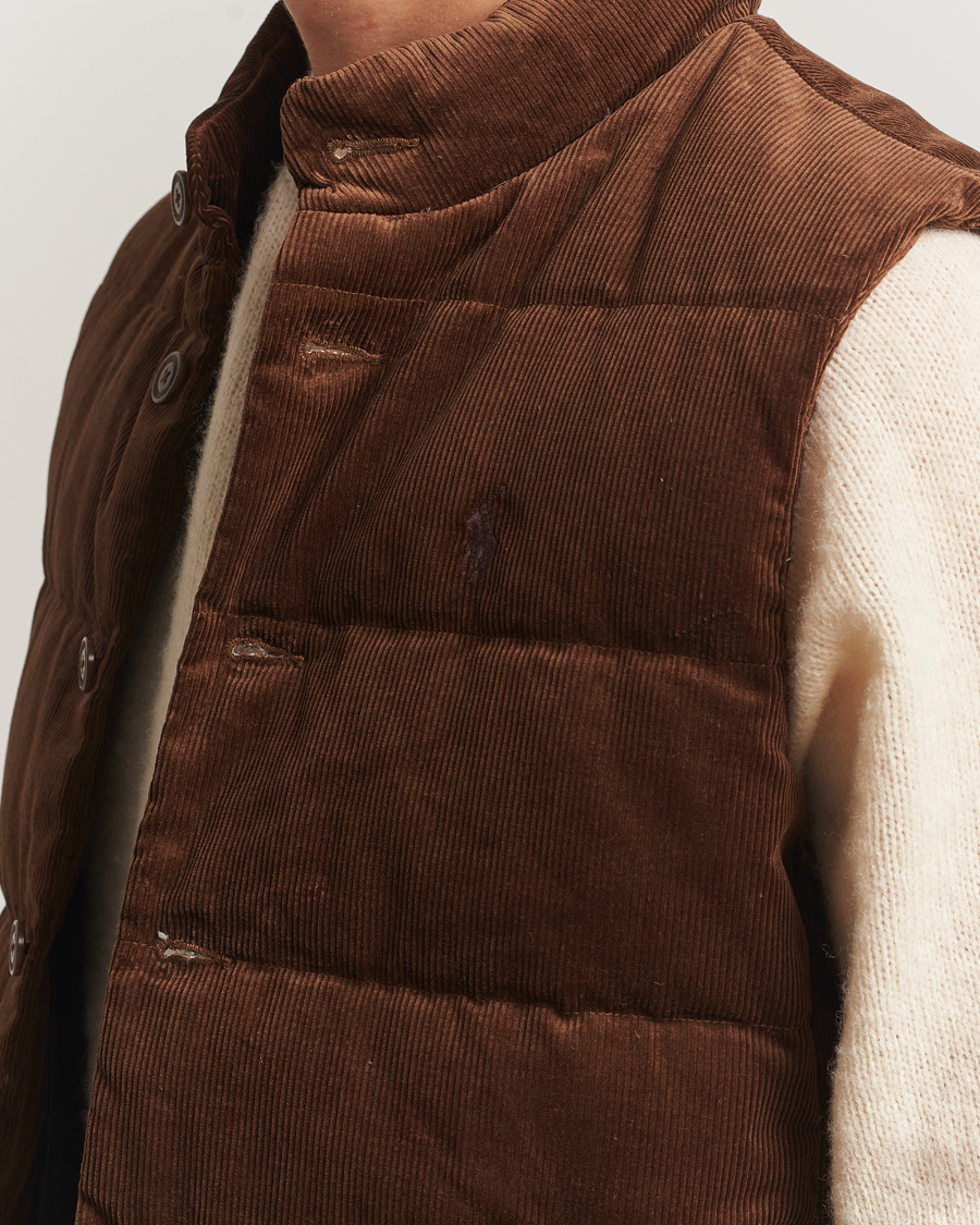 Heren | Gilets | Polo Ralph Lauren | Quilted Corduroy Vest Pale Russet