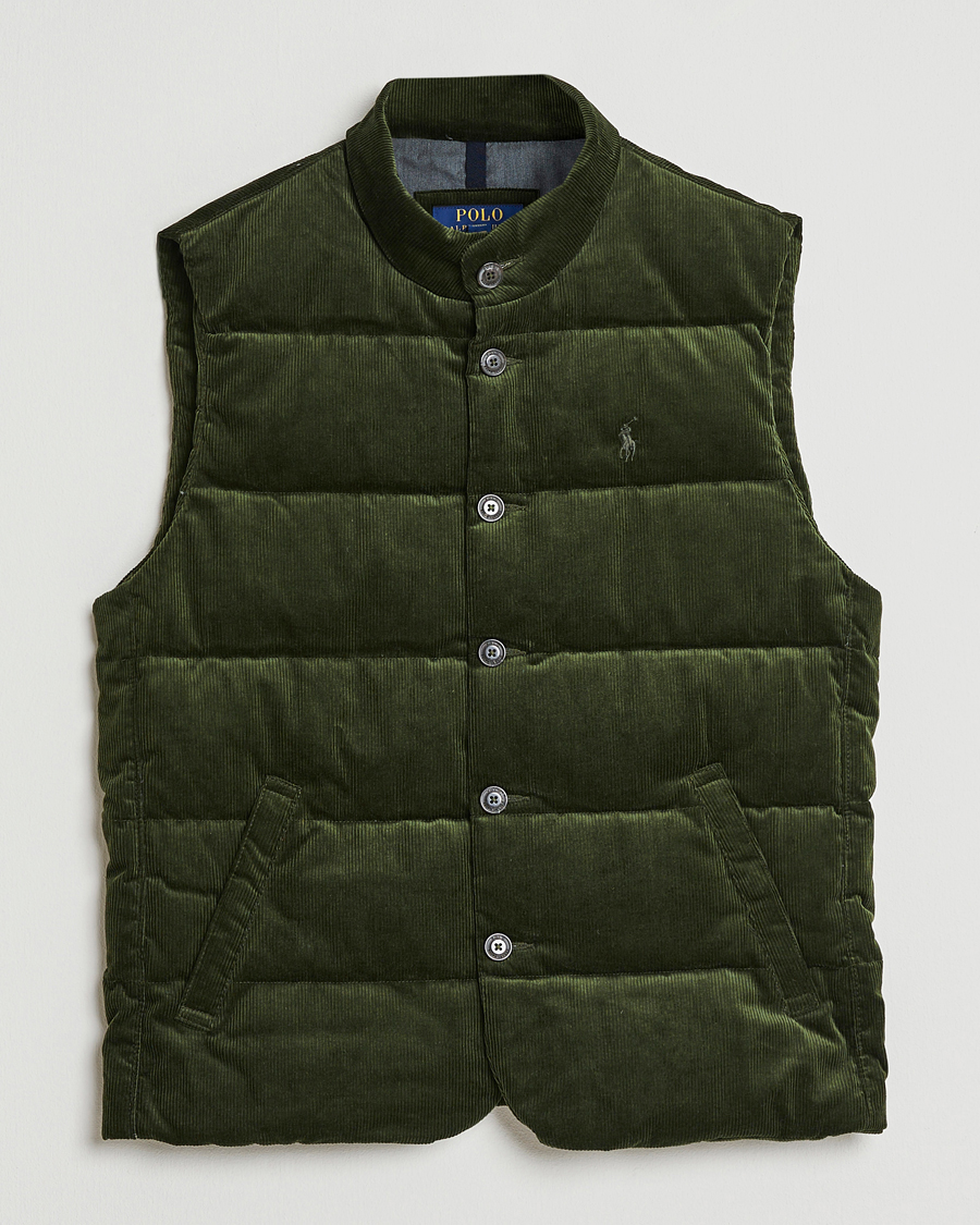 Heren | Gilets | Polo Ralph Lauren | Quilted Corduroy Vest Country Olive