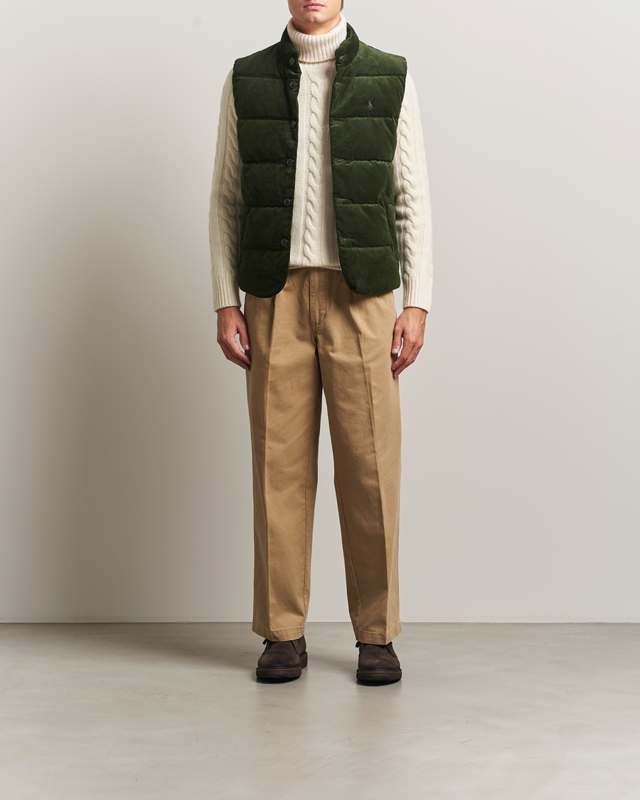 Heren | Gilets | Polo Ralph Lauren | Quilted Corduroy Vest Country Olive