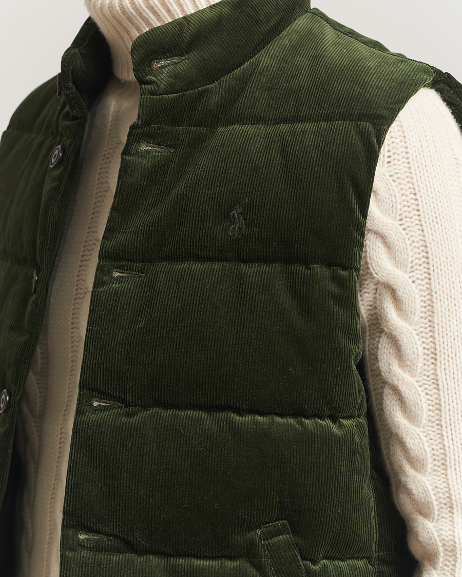 Heren | Gilets | Polo Ralph Lauren | Quilted Corduroy Vest Country Olive