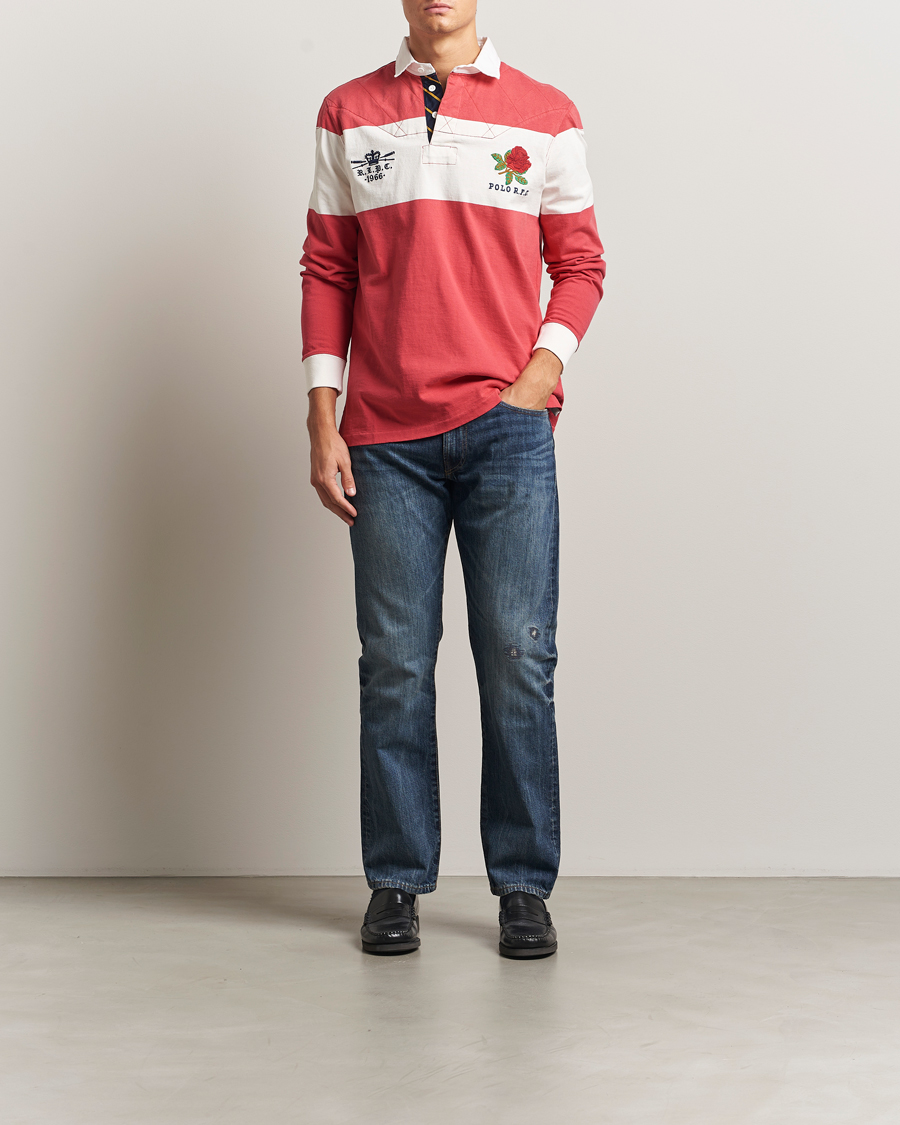 Heren | Jeans | Polo Ralph Lauren | Hampton Ridig Denim Straight Jeans Mid Blue