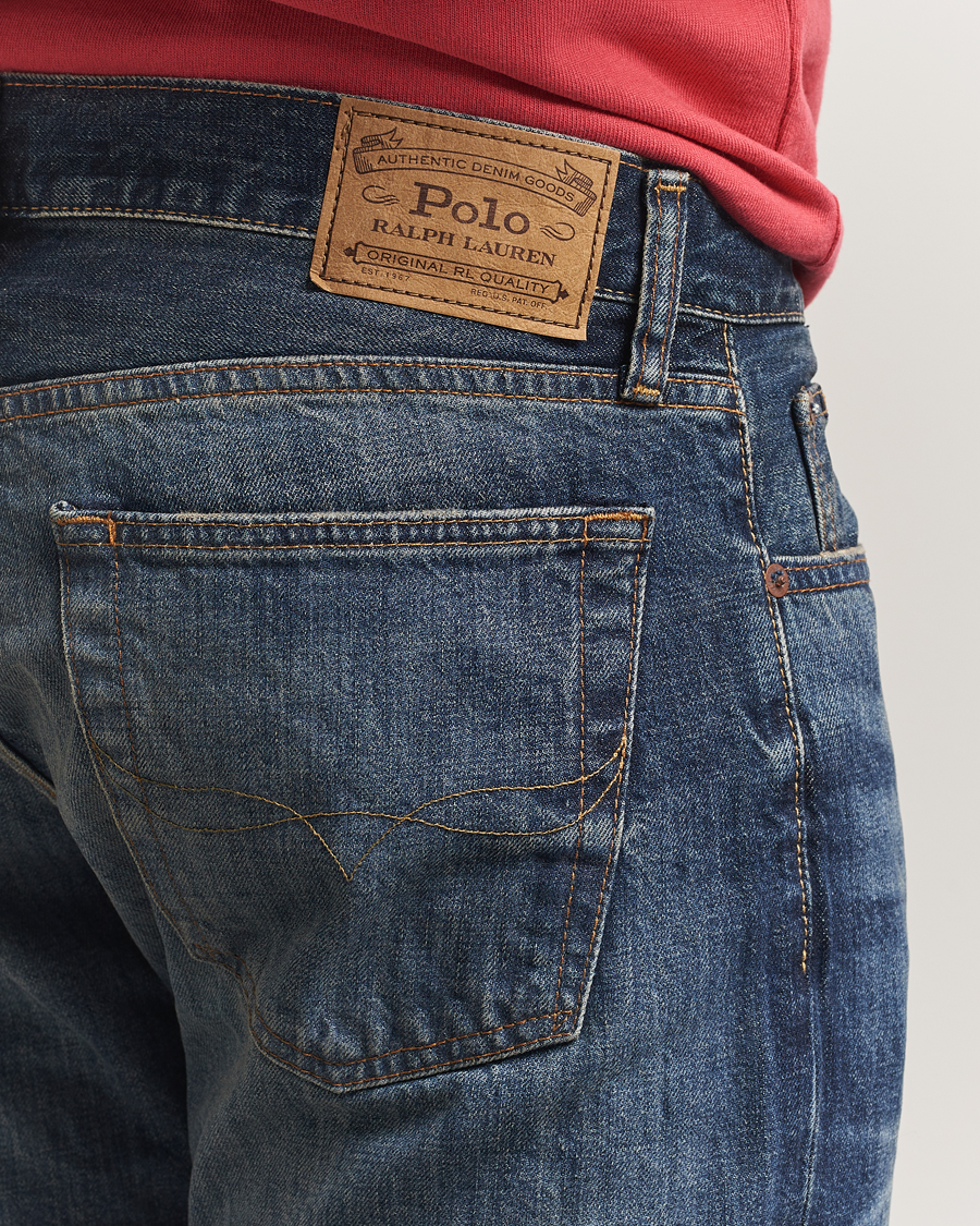 Heren | Jeans | Polo Ralph Lauren | Hampton Ridig Denim Straight Jeans Mid Blue