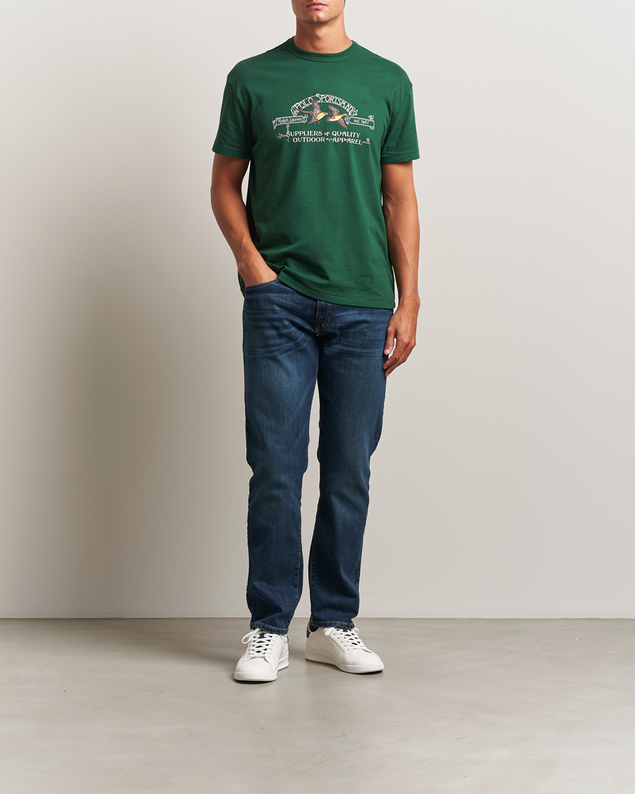 Heren | Jeans | Polo Ralph Lauren | Hampton Rockford Stretch Straight Jeans Mid Blue