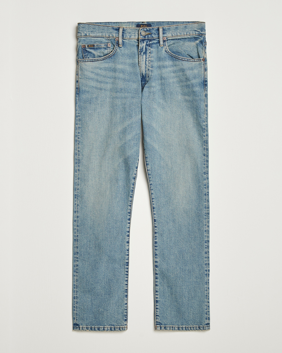 Heren | Jeans | Polo Ralph Lauren | Hampton Dixon Stretch Straight Jeans Mid Blue