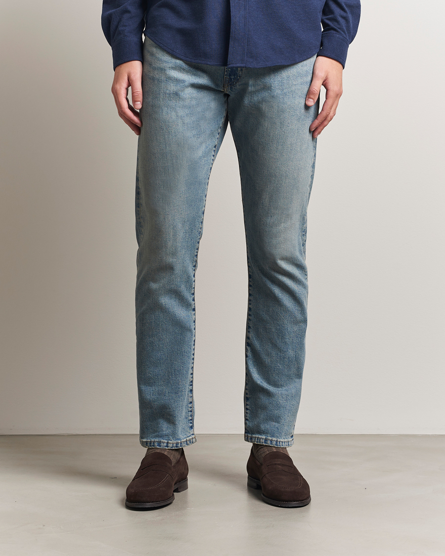 Heren | Jeans | Polo Ralph Lauren | Hampton Dixon Stretch Straight Jeans Mid Blue