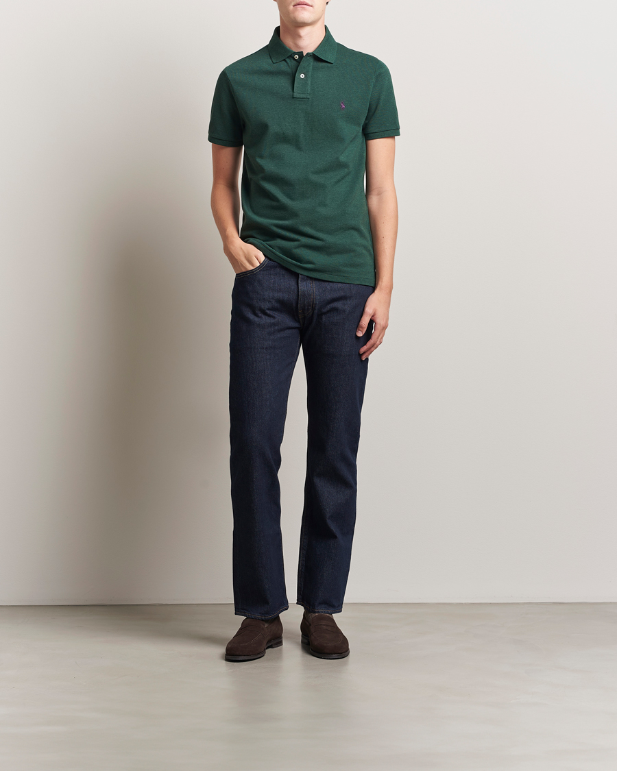 Heren | Polo's | Polo Ralph Lauren | Custom Slim Fit Polo Scotch Pine Heather