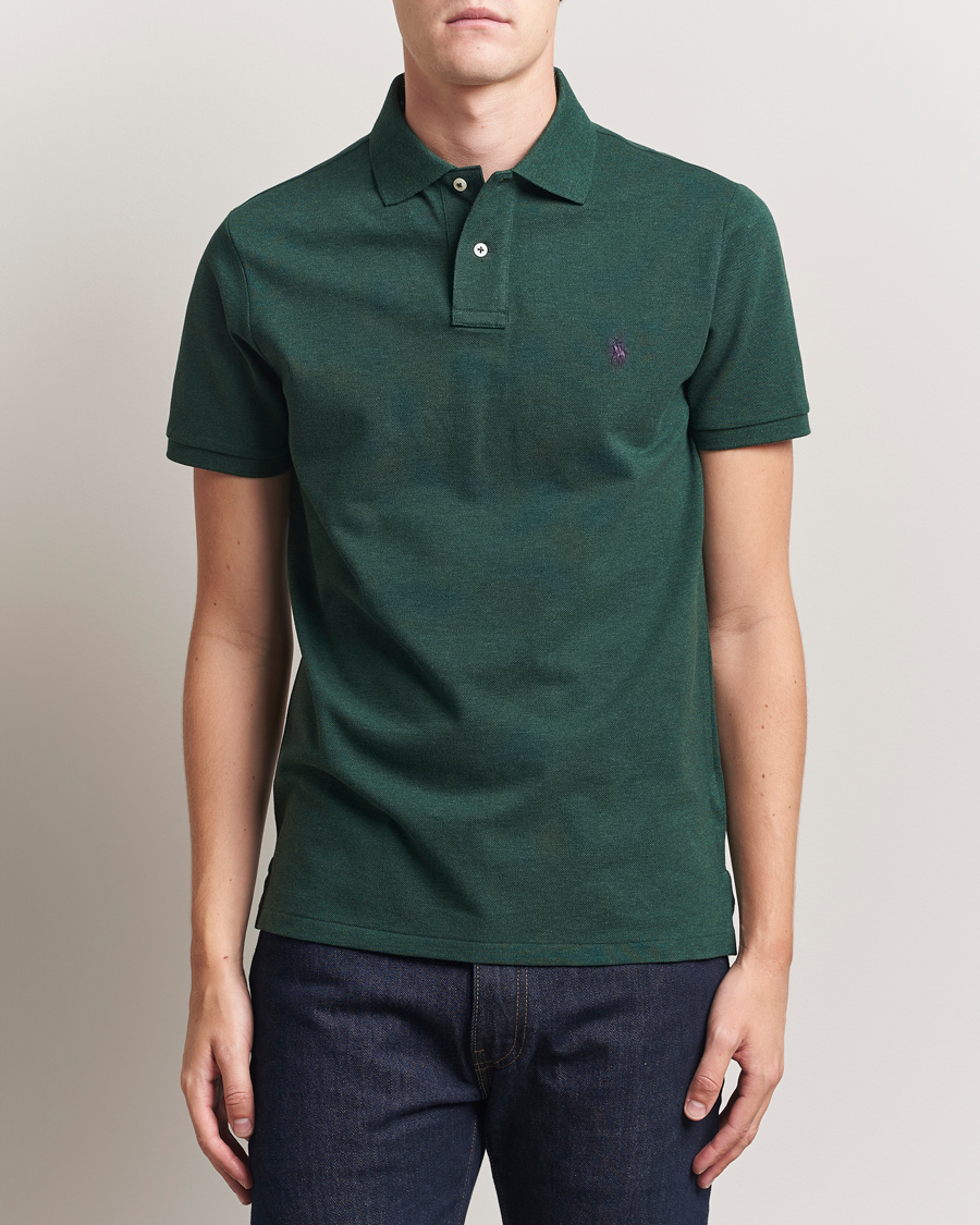 Heren | Polo's | Polo Ralph Lauren | Custom Slim Fit Polo Scotch Pine Heather