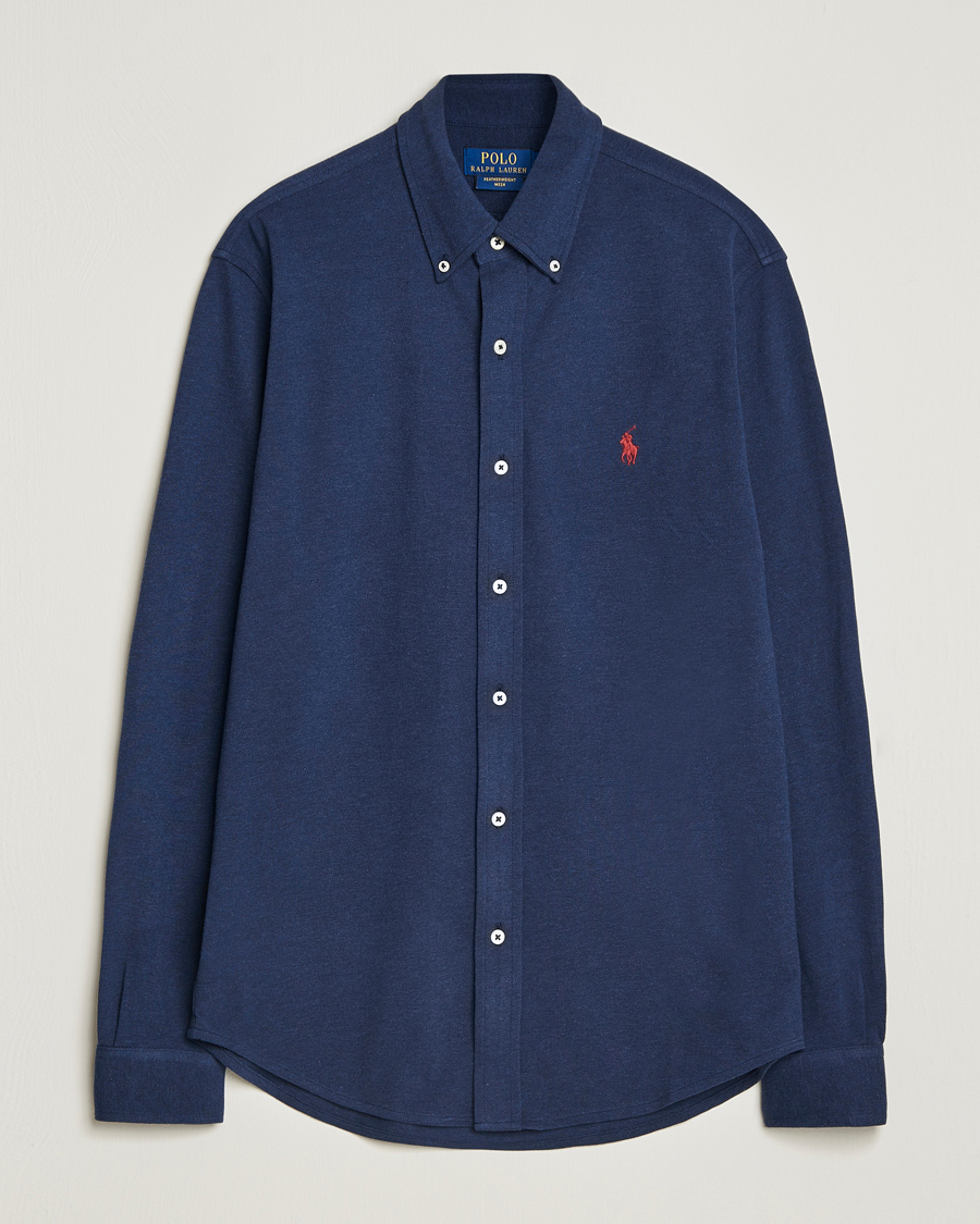 Heren | Overhemden | Polo Ralph Lauren | Featherweight Mesh Shirt Spring Navy Heather