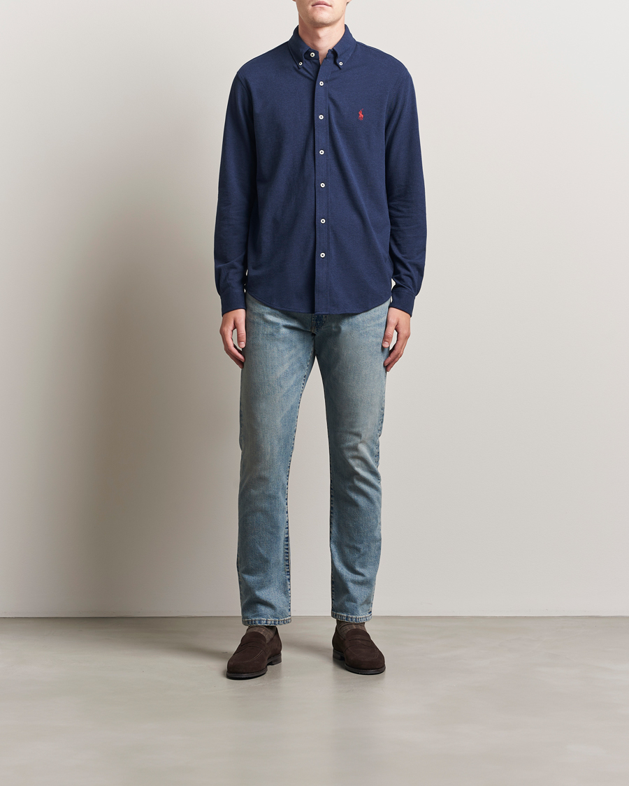 Heren | Overhemden | Polo Ralph Lauren | Featherweight Mesh Shirt Spring Navy Heather