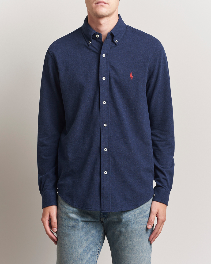 Heren | Overhemden | Polo Ralph Lauren | Featherweight Mesh Shirt Spring Navy Heather