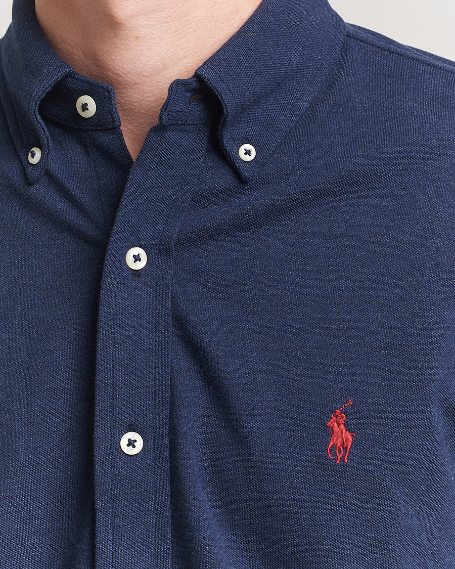 Heren | Overhemden | Polo Ralph Lauren | Featherweight Mesh Shirt Spring Navy Heather