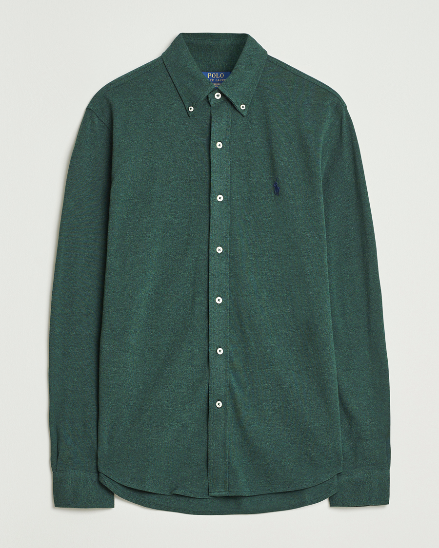 Heren | Overhemden | Polo Ralph Lauren | Featherweight Mesh Shirt Scotch Pine Heather