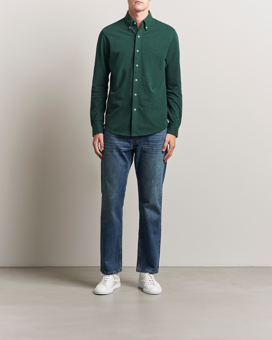 Heren | Overhemden | Polo Ralph Lauren | Featherweight Mesh Shirt Scotch Pine Heather
