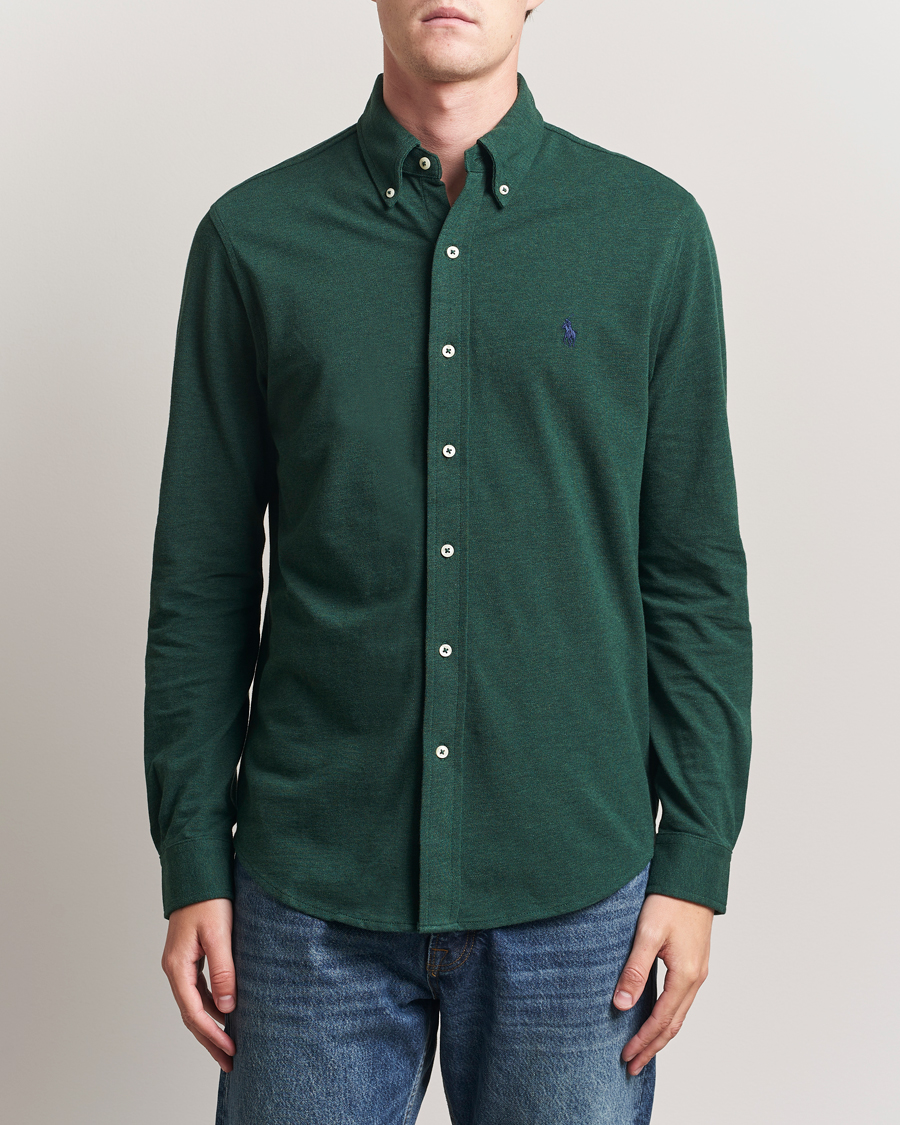 Heren | Overhemden | Polo Ralph Lauren | Featherweight Mesh Shirt Scotch Pine Heather