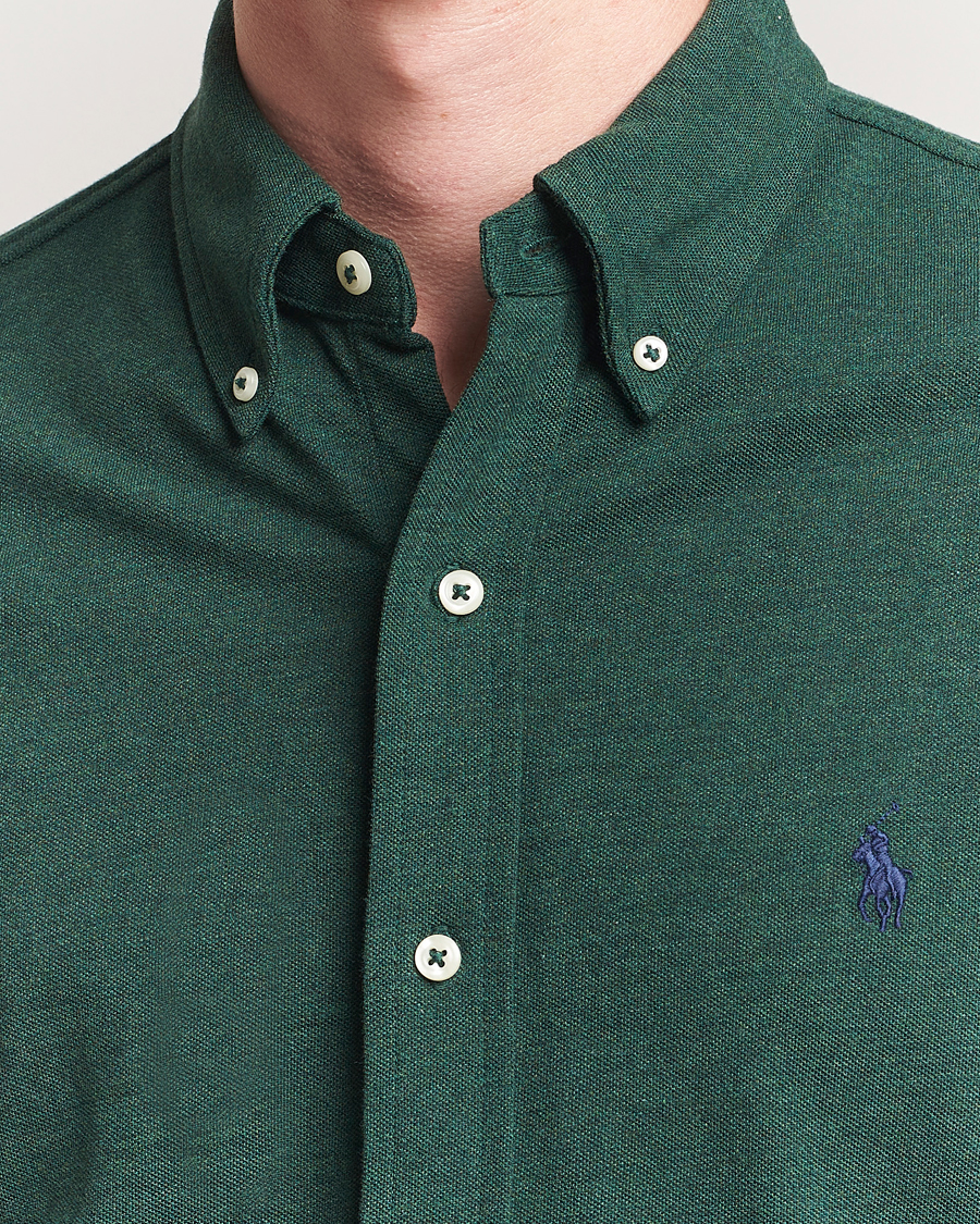 Heren | Overhemden | Polo Ralph Lauren | Featherweight Mesh Shirt Scotch Pine Heather