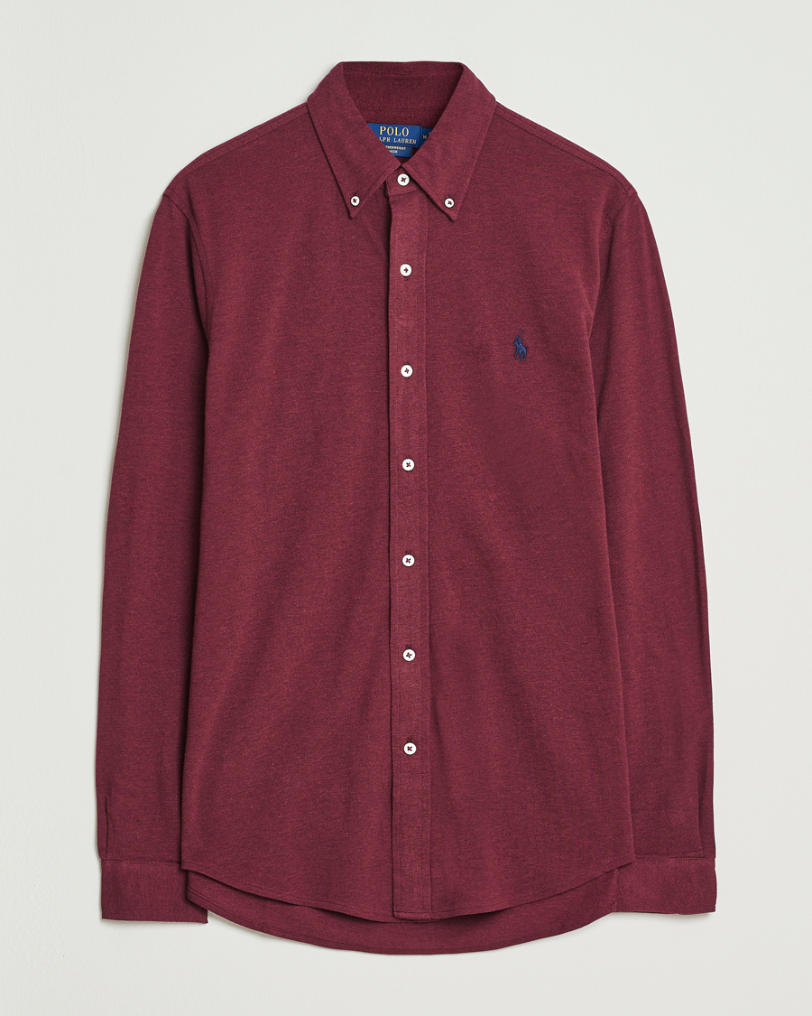 Heren | Overhemden | Polo Ralph Lauren | Featherweight Mesh Shirt Spring Wine Heather