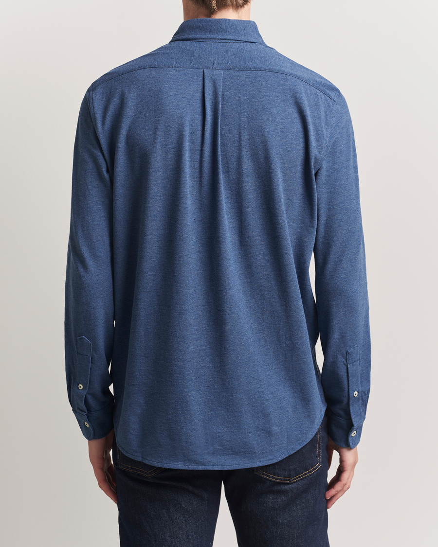 Heren | Overhemden | Polo Ralph Lauren | Featherweight Mesh Shirt Derby Blue Heather
