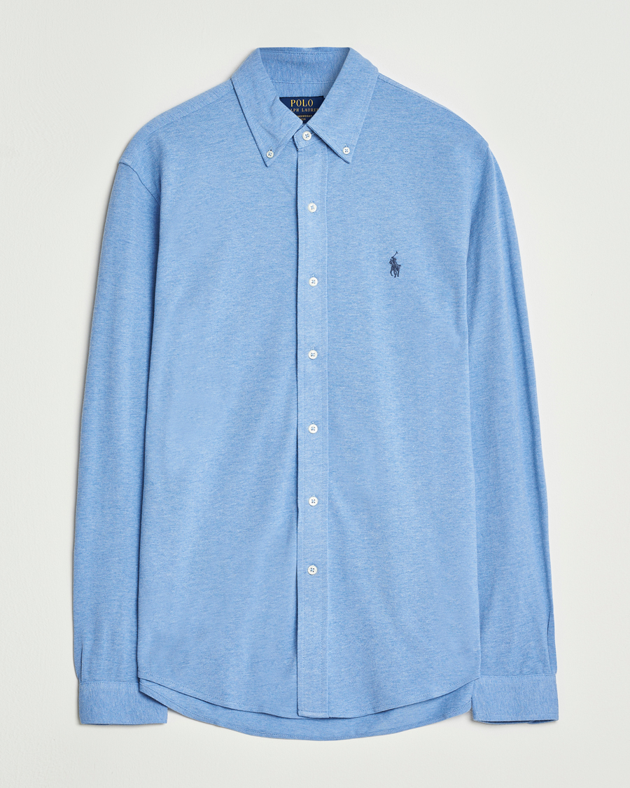 Heren | Overhemden | Polo Ralph Lauren | Featherweight Mesh Shirt Soft Royal Heather