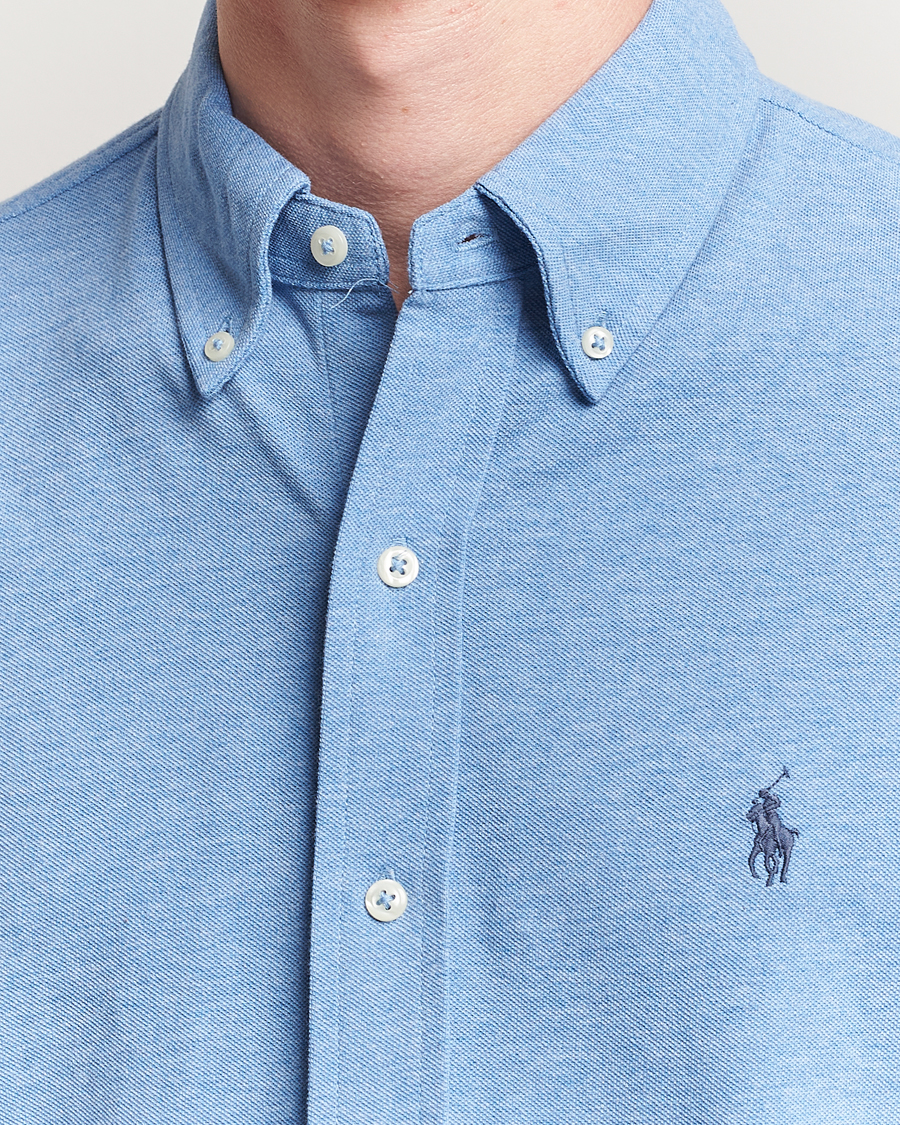 Heren | Overhemden | Polo Ralph Lauren | Featherweight Mesh Shirt Soft Royal Heather