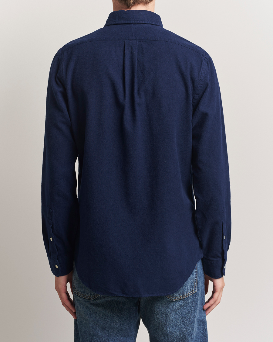 Heren | Overhemden | Polo Ralph Lauren | Custom Fit Brushed Flannel Shirt Newport Navy
