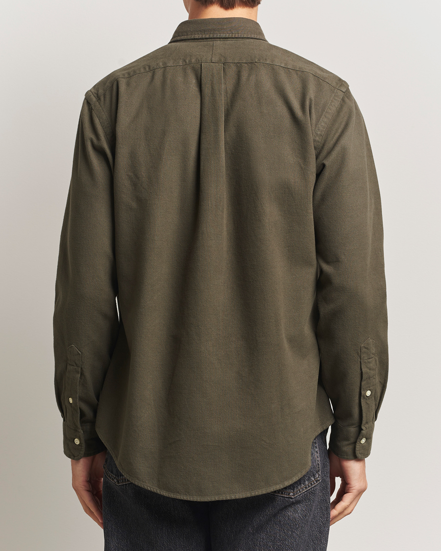 Heren | Overhemden | Polo Ralph Lauren | Custom Fit Brushed Flannel Shirt Ranger Green