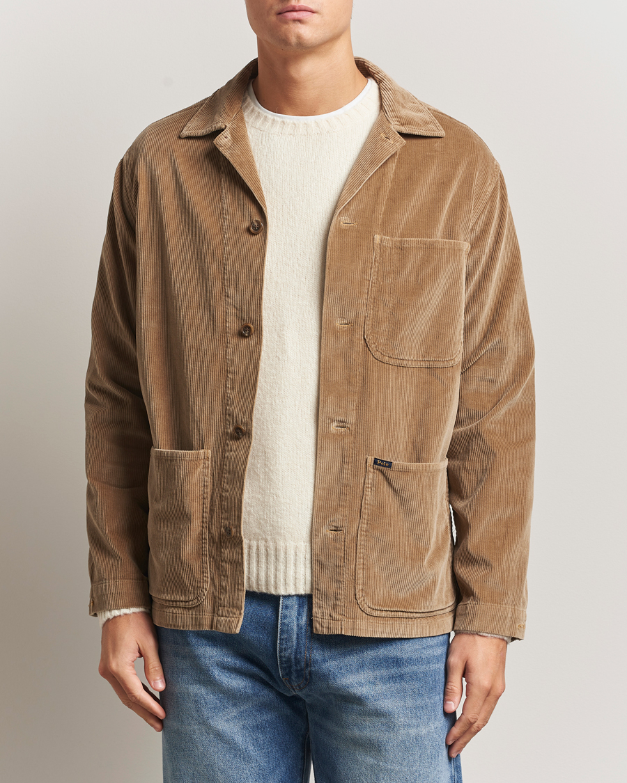 Heren | Overhemden | Polo Ralph Lauren | Corduroy Pocket Shirt Montana Khaki