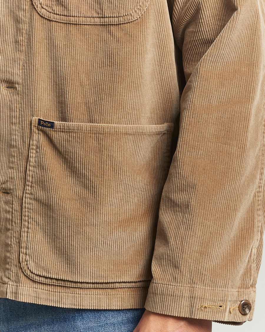 Heren | Overhemden | Polo Ralph Lauren | Corduroy Pocket Shirt Montana Khaki