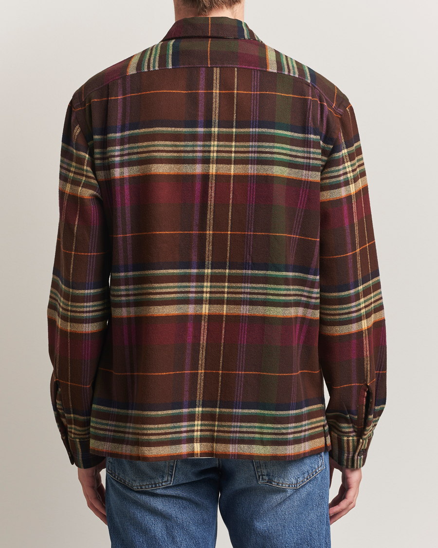 Heren | Overhemden | Polo Ralph Lauren | Brushed Flannel Pocket Shirt Brown/Green