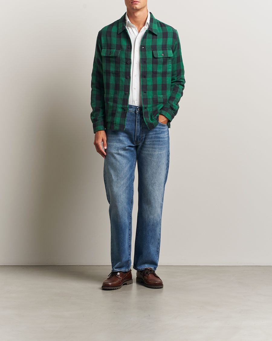 Heren | Overhemden | Polo Ralph Lauren | Double Faced Pocket Overshirt Green/Black