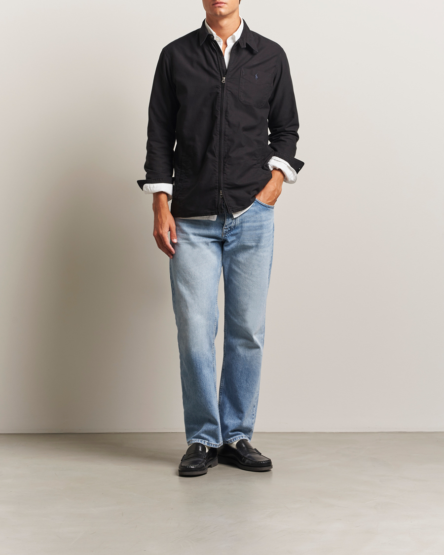 Heren | Overhemden | Polo Ralph Lauren | Garment Dyed Oxford Overshirt Polo Black