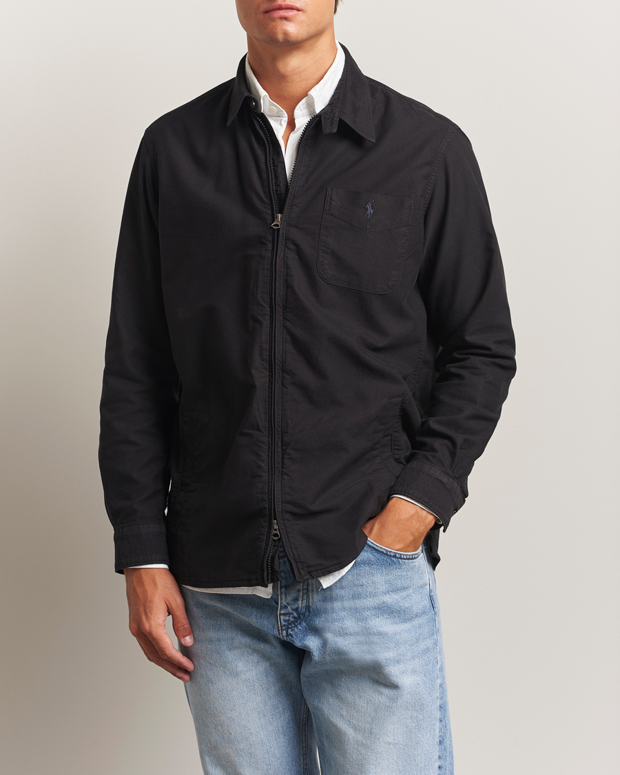 Heren | Overhemden | Polo Ralph Lauren | Garment Dyed Oxford Overshirt Polo Black