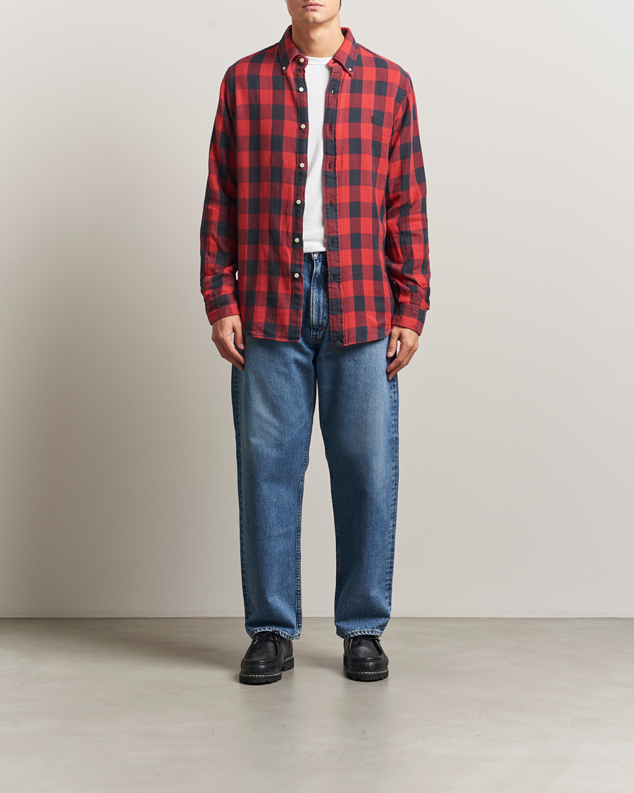 Heren | Overhemden | Polo Ralph Lauren | Custom Fit Double Faced Checked Shirt Red/Black